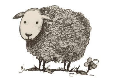 Sheep in Solitude – Sunday Hour Logo